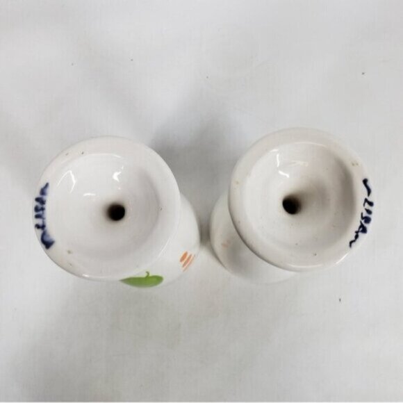 Hand Painted Ceramic Wine Glasses Goblets 12 oz White Glazed Botanical S… - Picture 8 of 13